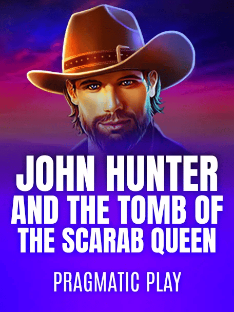 John Hunter and the Tomb of the Scarab Queen slot poster